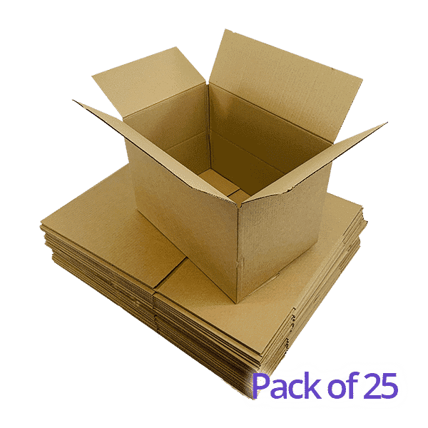 Single Wall Cardboard Boxes - 381x254x254mm - Pack Of 25