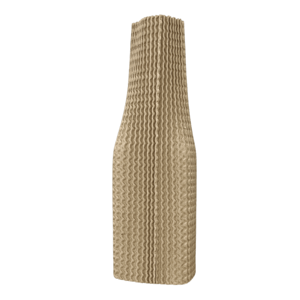 Single Bottle Corrugated Bottle Sleeves Kit – Includes Corrugated Bottle Sleeves & Brown Postal Boxes