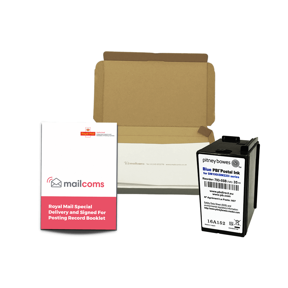 Pitney Bowes DM160i & DM220i Special Delivery Franker Bundle – Original Ink