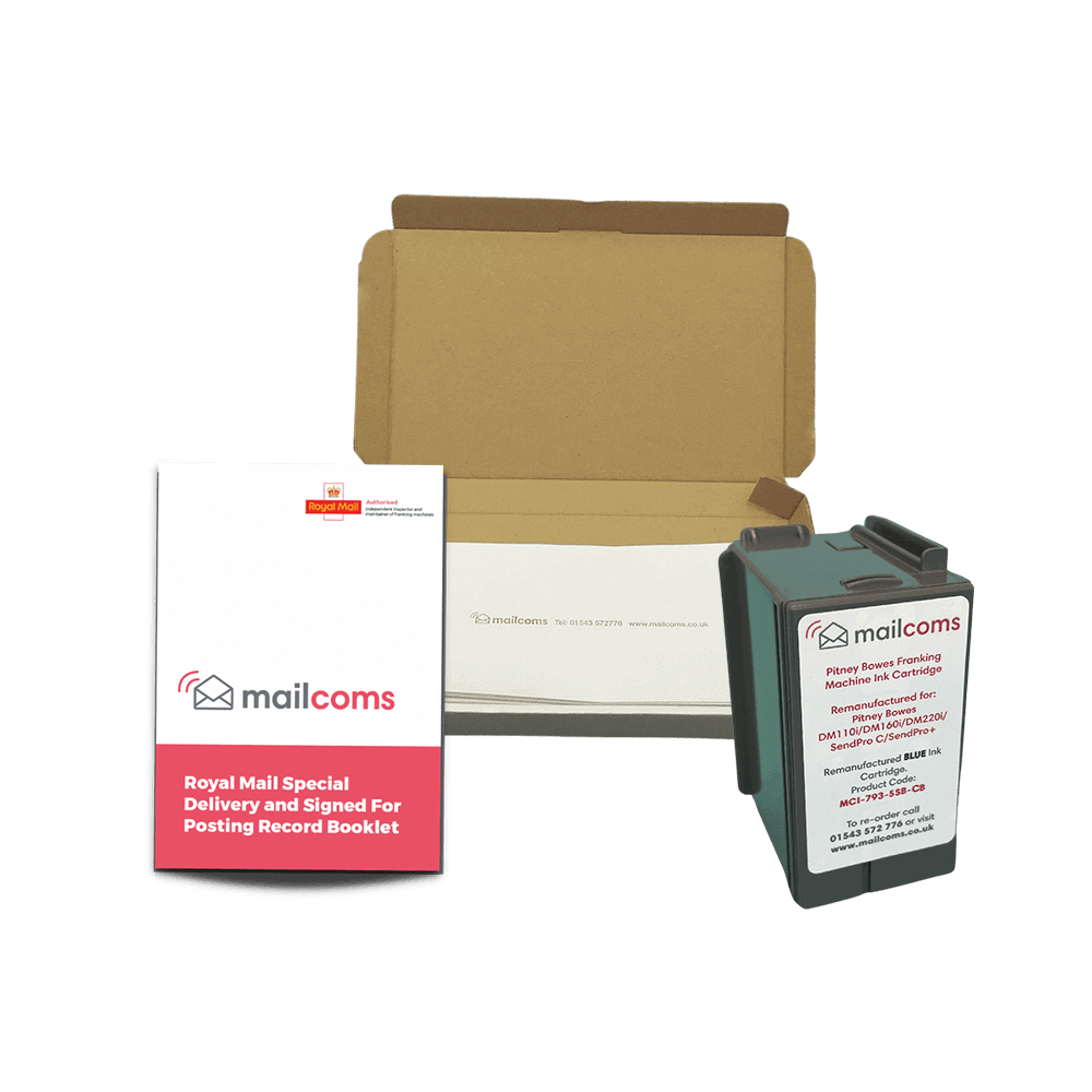 Pitney Bowes SendPro C Special Delivery Franker Bundle – Compatible Ink