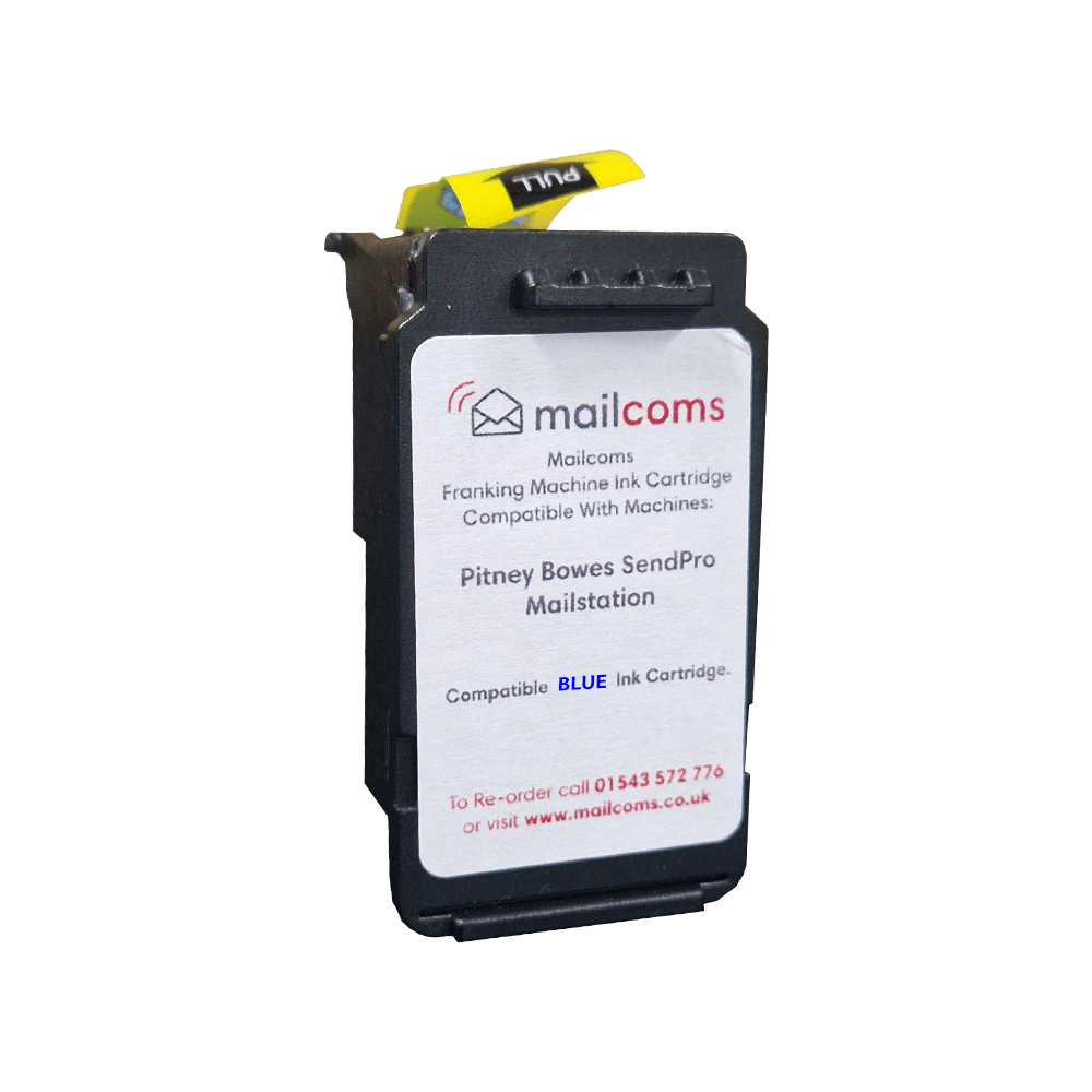 Pitney Bowes SendPro Mailstation Ink Cartridge - New Compatible Blue