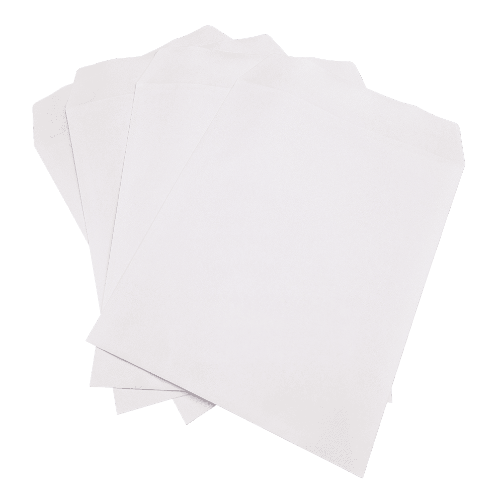 400 White Gummed Plain (Non Window) Envelopes (305mm x 248mm)
