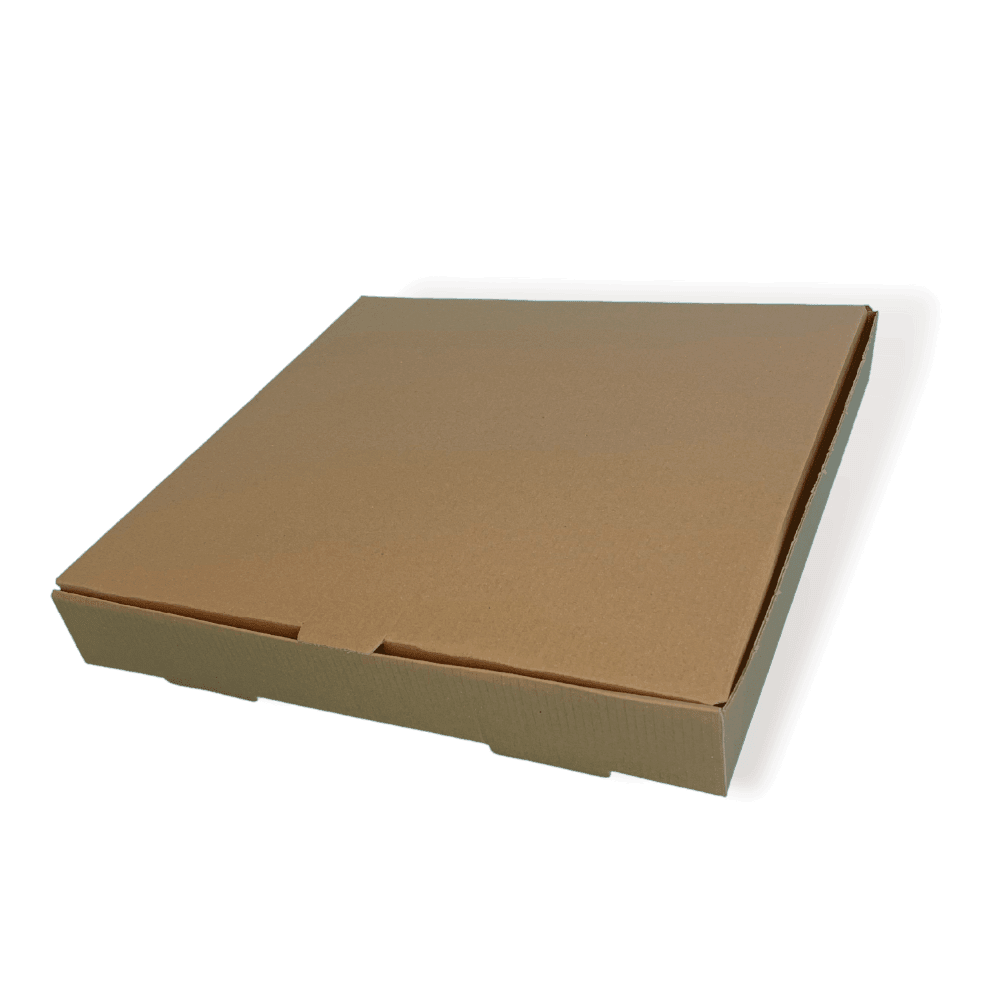 Brown 7" (Inch) Takeaway Pizza Box - 188x188xx46mm
