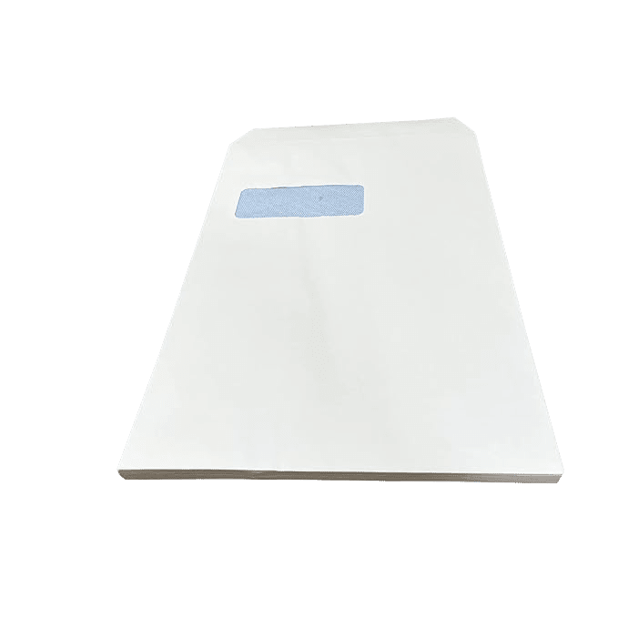 250 White C4 Windowed (40mm x 105mm) Self Seal Envelopes (324mm x 229mm)