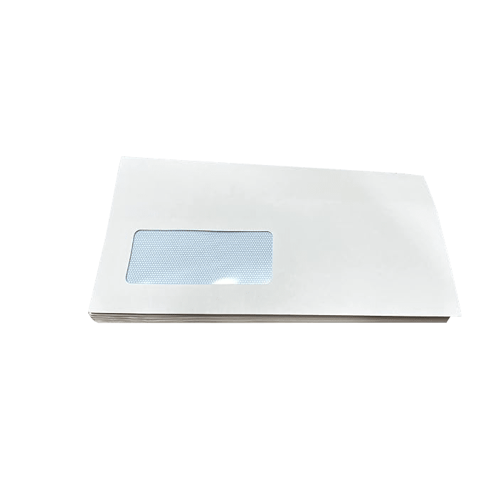 White DL Windowed (35mm x 90mm) Self Seal Envelopes (110mm x 220mm)