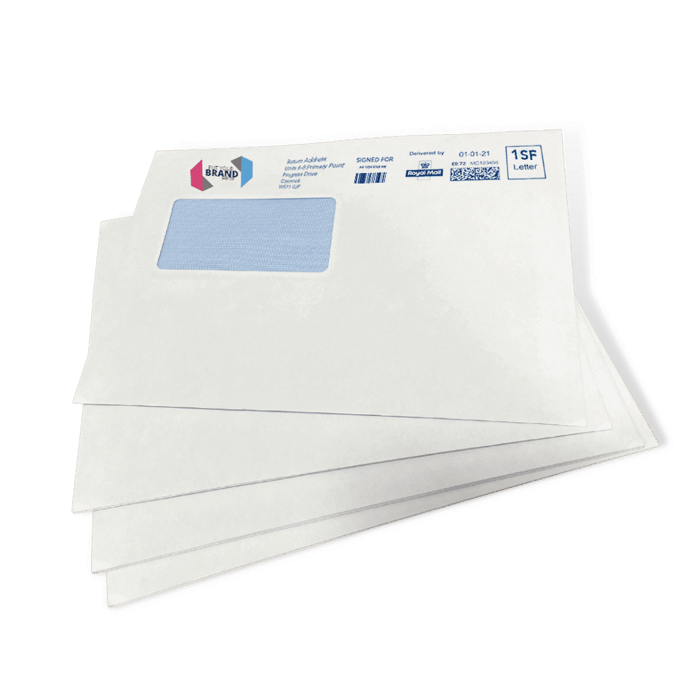 Custom Franking Logo for C5+ High Windowed Folding Inserting Machine Envelopes (162mm x 235mm) - Box of 500