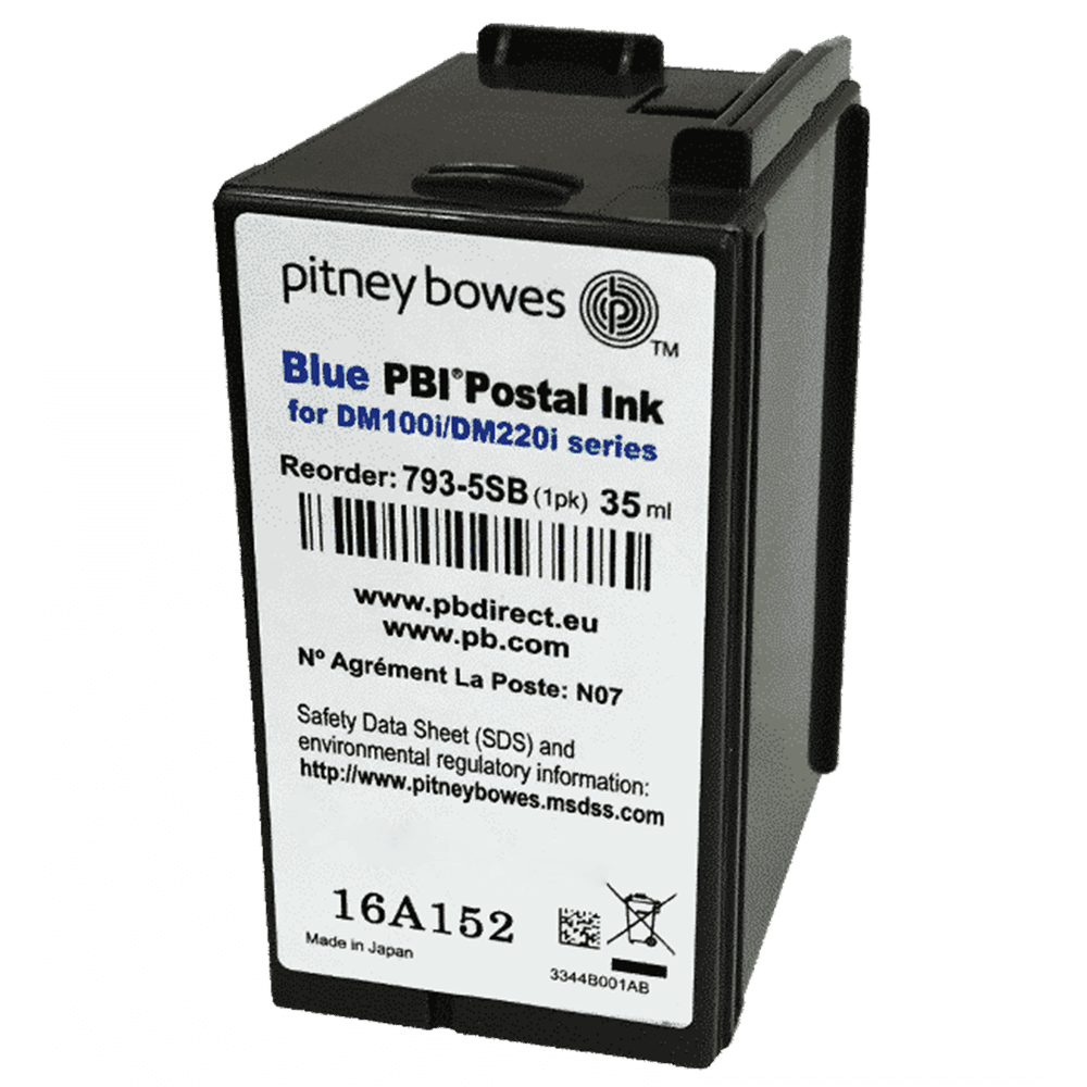 Pitney Bowes DM160i Ink Cartridge & DM220i Ink Cartridge - Original Blue