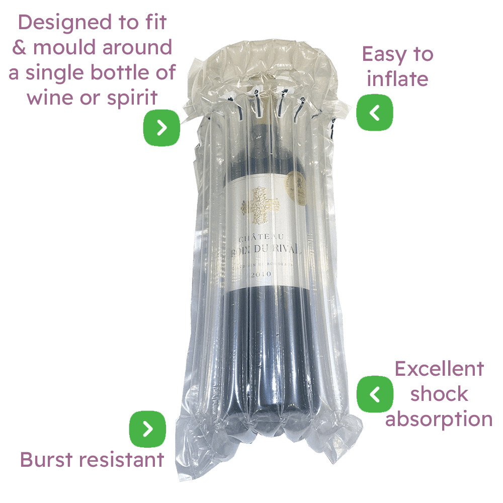 Air Packaging - Single Bottle Inflatable Packaging