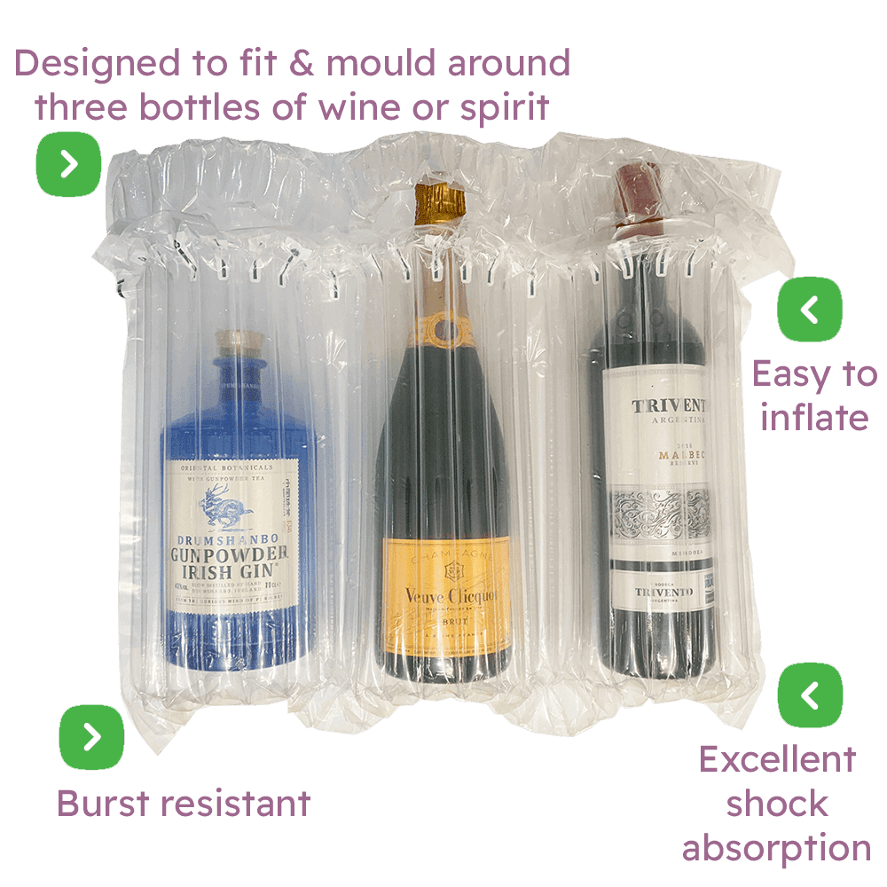 Air Packaging - Triple Bottle Inflatable Packaging