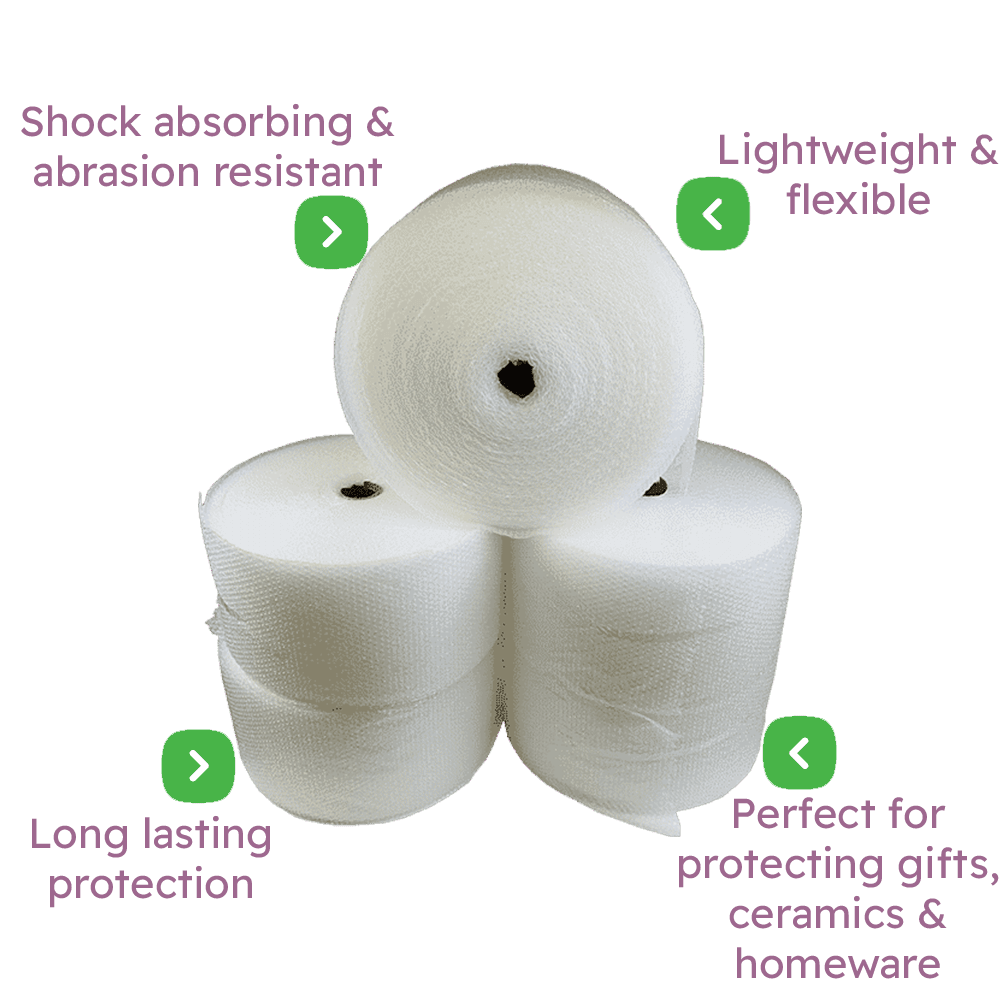 Small Bubble Wrap - 300mm x 100m - Packs Of 1 & 5