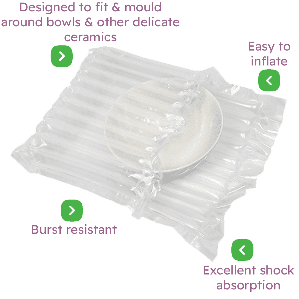 Air Packaging - Ceramics & Bowls Inflatable Packaging