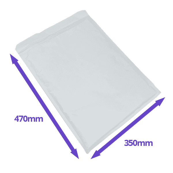 AirPro Bubble Lined Envelopes - Size K/10 - 350x470mm - Pack Of 50 - Available In White