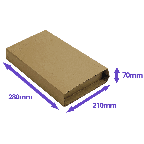 Book Wrap Mailers - 280x210x70mm