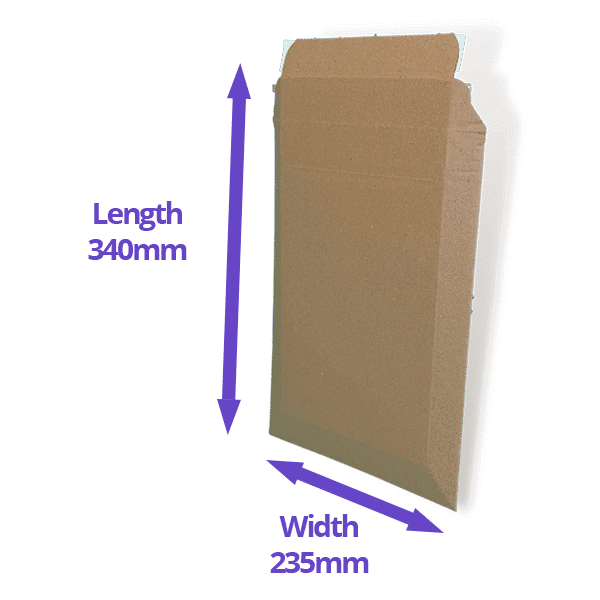 Corrugated Pocket Boxes & Envelopes - 340x235mm