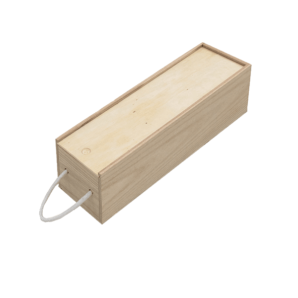 Wooden Wine Bottle Box - 335x95x95mm