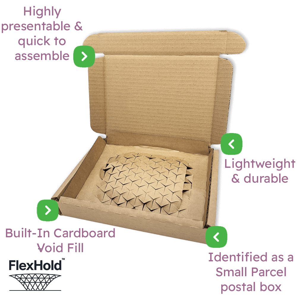 Brown FlexHold™ Boxes - 320x220x55mm