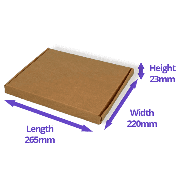 Brown PiP Large Letter Postal Box - 265x220x23mm - Image 2