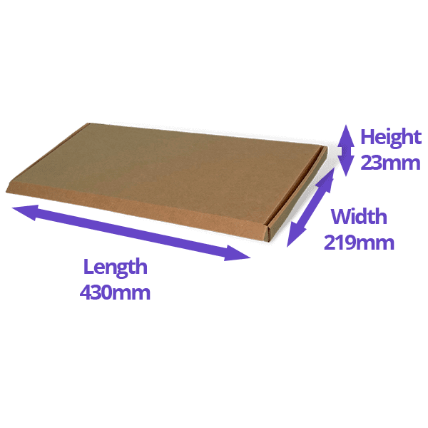 Brown PiP Large Letter Postal Box - 430x219x23mm - Image 2