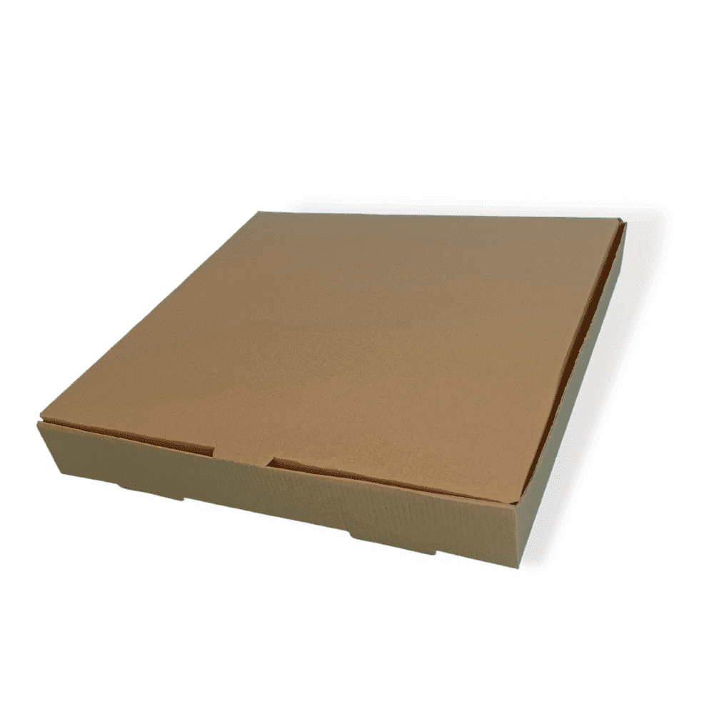 Brown 12" (Inch) Takeaway Pizza Box - 305x305x38mm