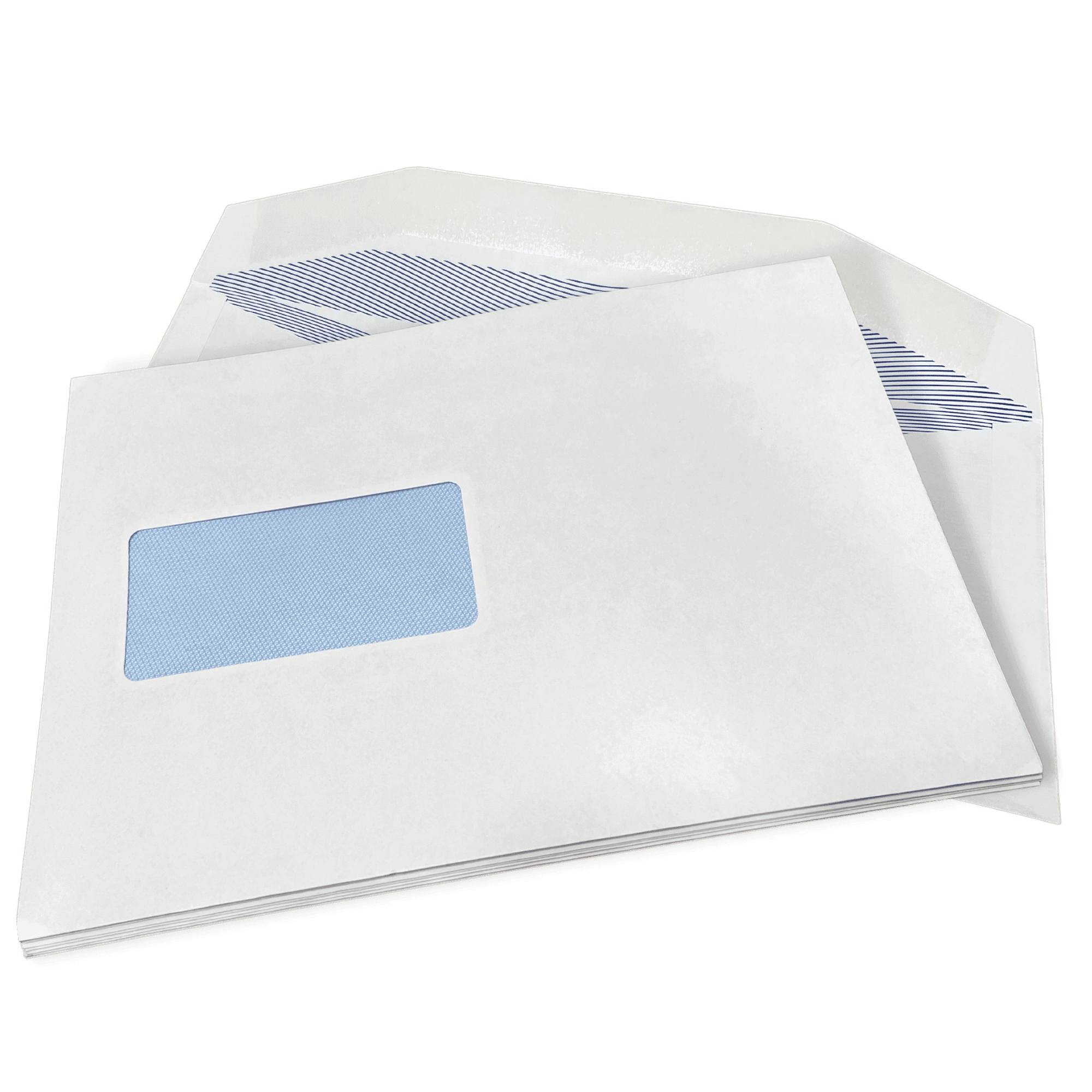 500 White C5+ Gummed Plain Windowed (45mm x 90mm Window) Envelopes (162mm x 235mm)