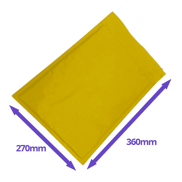 Gold Arofol Envelopes - Size 8 - 270x360mm - Pack Of 100
