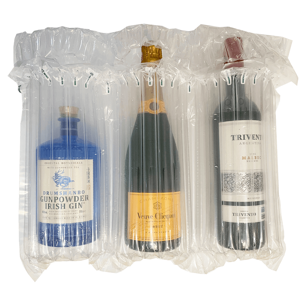 Air Packaging - Triple Bottle Inflatable Packaging - Packs of 25 & 50