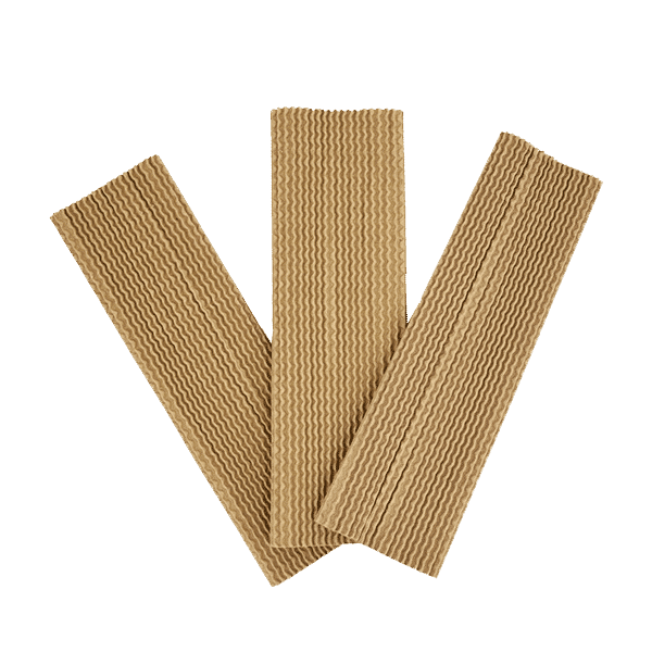 Brown Corrugated Bottle Sleeves - 300x75mm