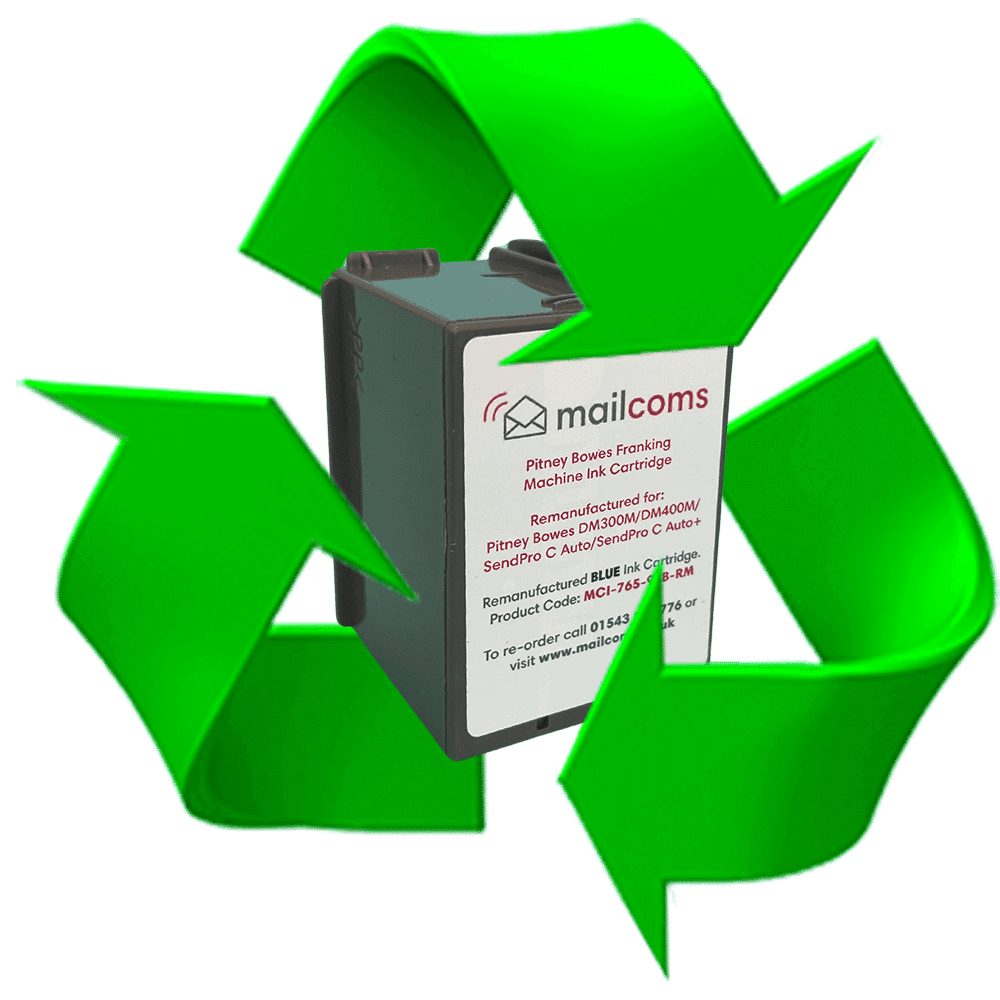 Pitney Bowes SendPro C Auto+ Ink Refill & Ink Reset Service - Approved Mailmark Blue Ink