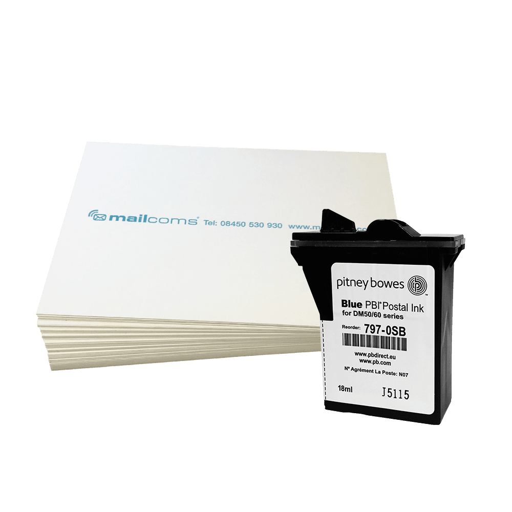 Pitney Bowes DM60 Mini Franker Bundle - Original Ink