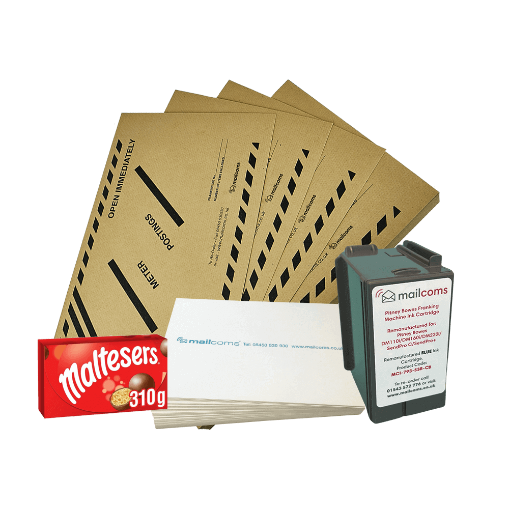 Pitney Bowes SendPro C Ultimate Franker Bundle – Compatible Ink