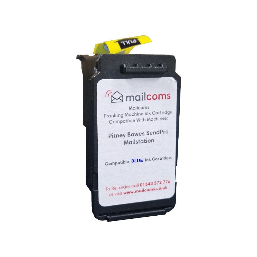 Pitney Bowes SendPro Mailstation Ink Cartridge - New Compatible Blue