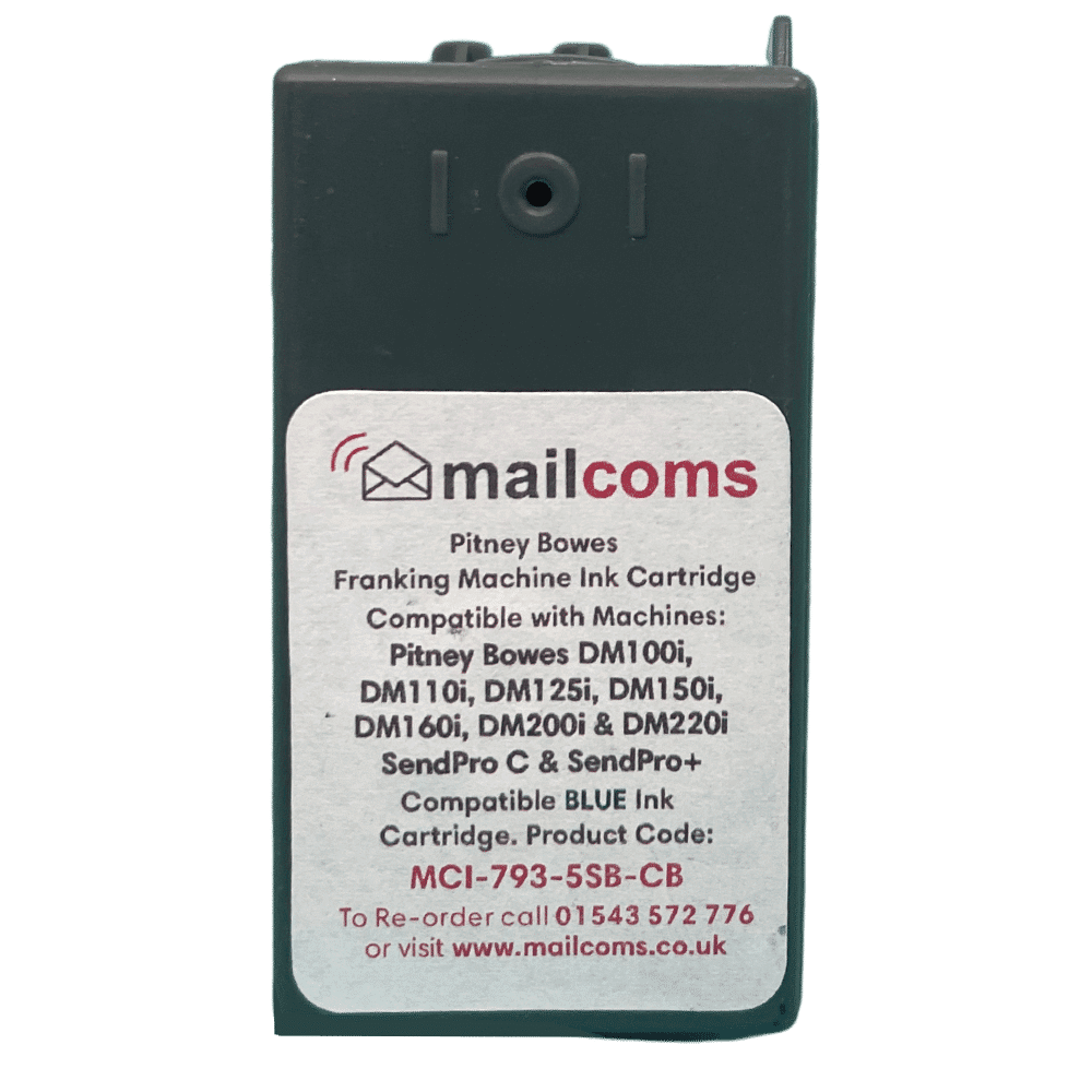 Pitney Bowes SendPro C Ink Cartridge - New Compatible Blue